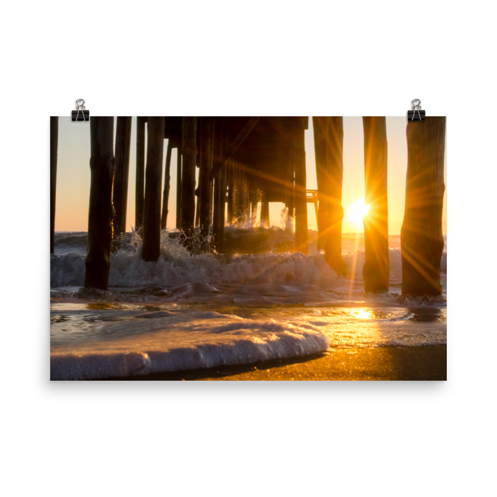 Seafoam In The Sunlight Landscape Photo Loose Wall Art Prints - PIPAFINEART
