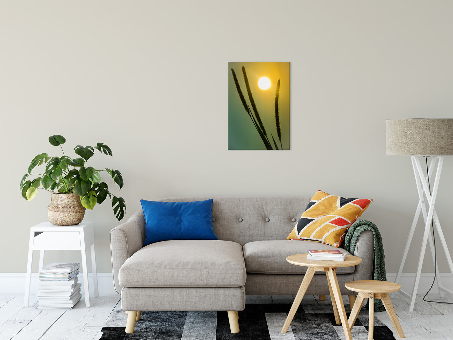 Silhouettes in Sunset Botanical / Nature Photo Fine Art Canvas Wall Art Prints 20" x 24" - PIPAFINEART