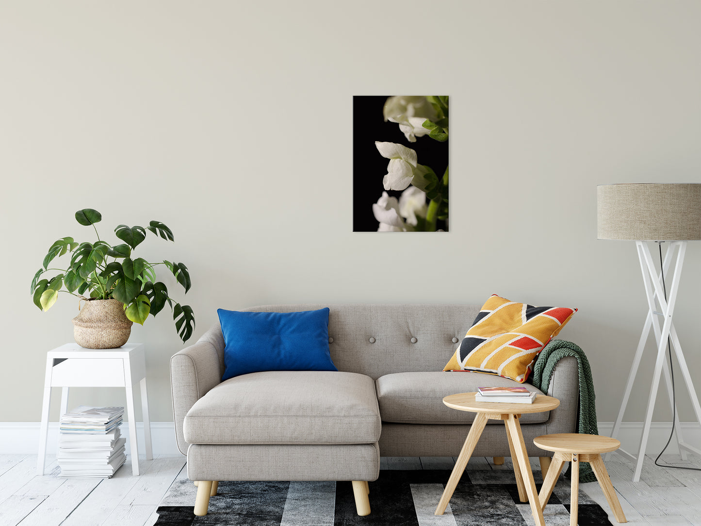 Single Snapdragon Bloom Against Black Nature / Floral Photo Fine Art Canvas Wall Art Prints 16" x 20" - PIPAFINEART