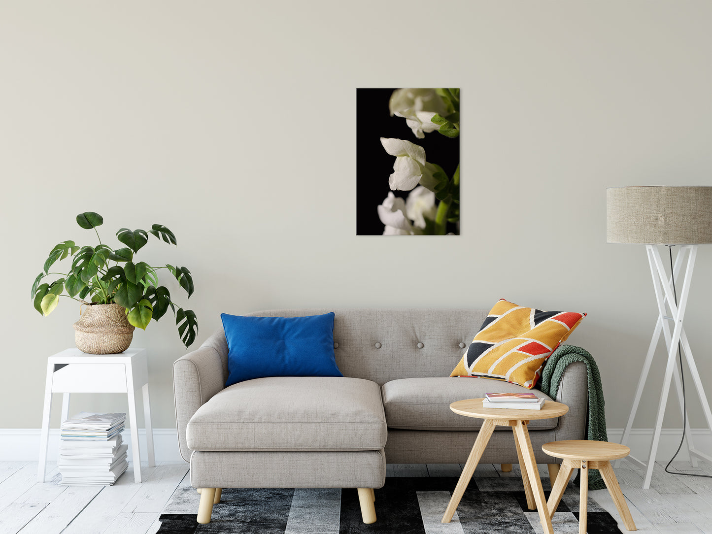 Single Snapdragon Bloom Against Black Nature / Floral Photo Fine Art Canvas Wall Art Prints 20" x 30" - PIPAFINEART