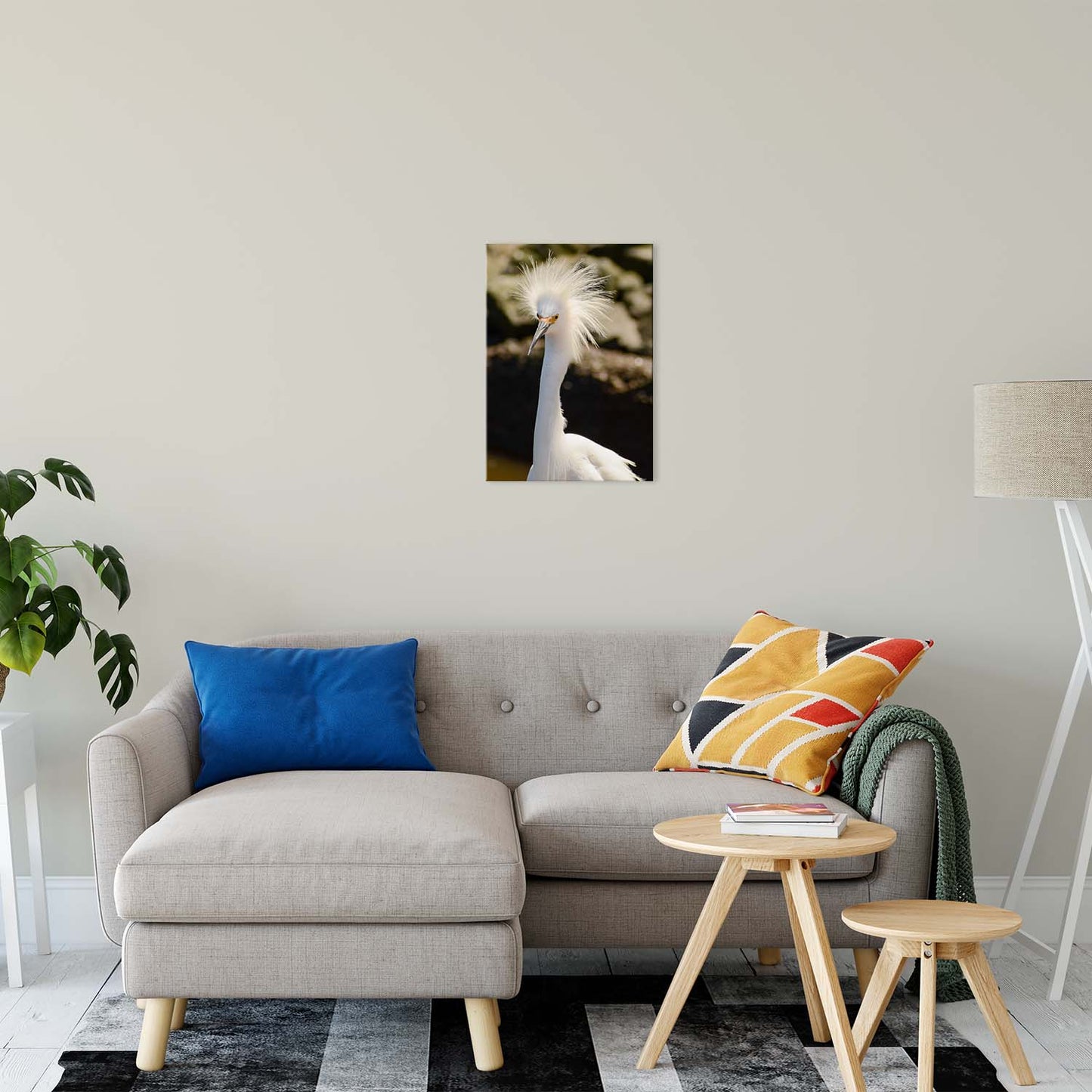 Snowy Egret Animal / Wildlife Photograph Fine Art Canvas & Unframed Wall Art Prints 16" x 20" / Canvas Fine Art - PIPAFINEART