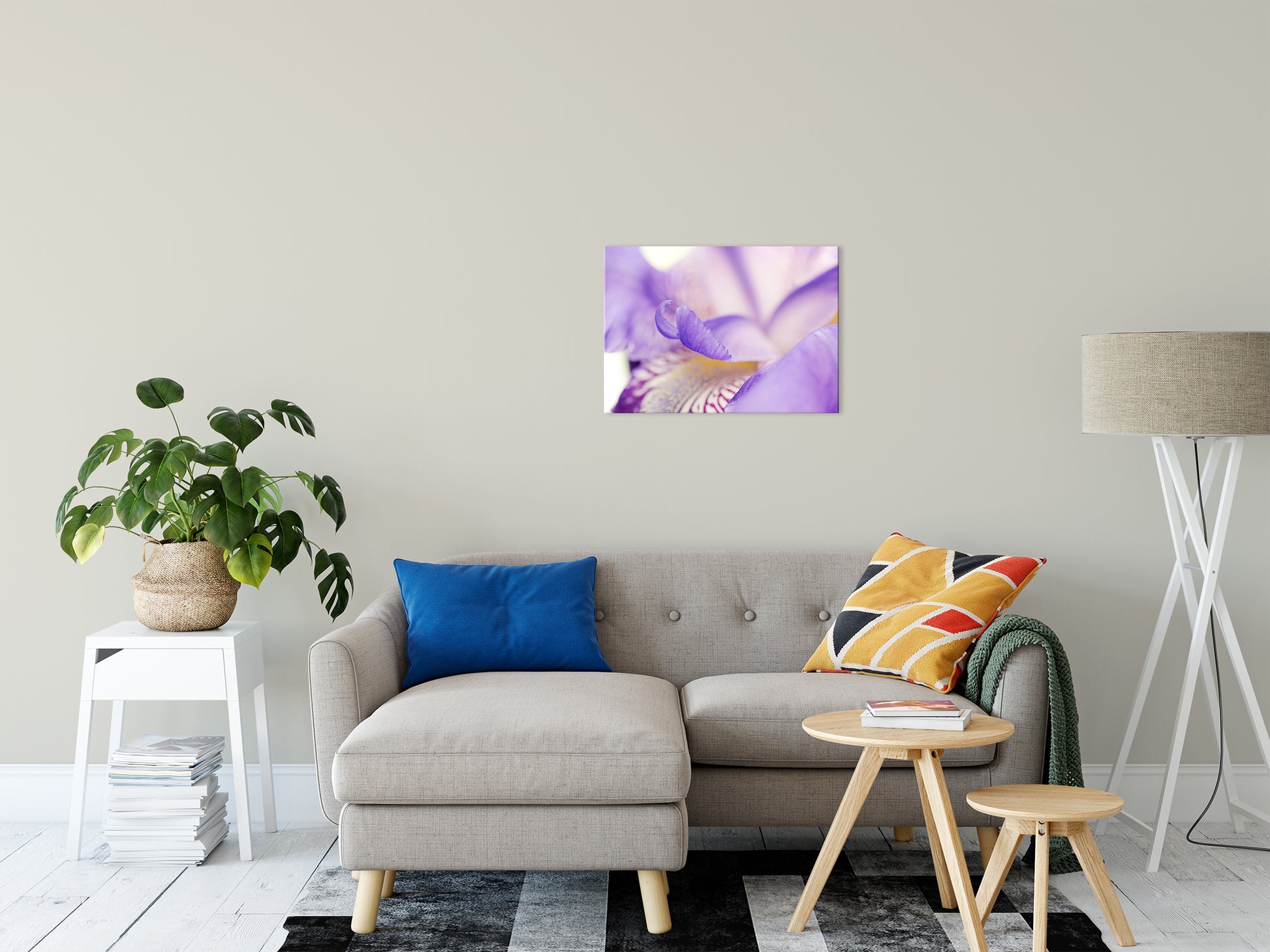 Soft Focus Iris Petals Nature / Floral Photo Fine Art Canvas Wall Art Prints 20" x 24" - PIPAFINEART