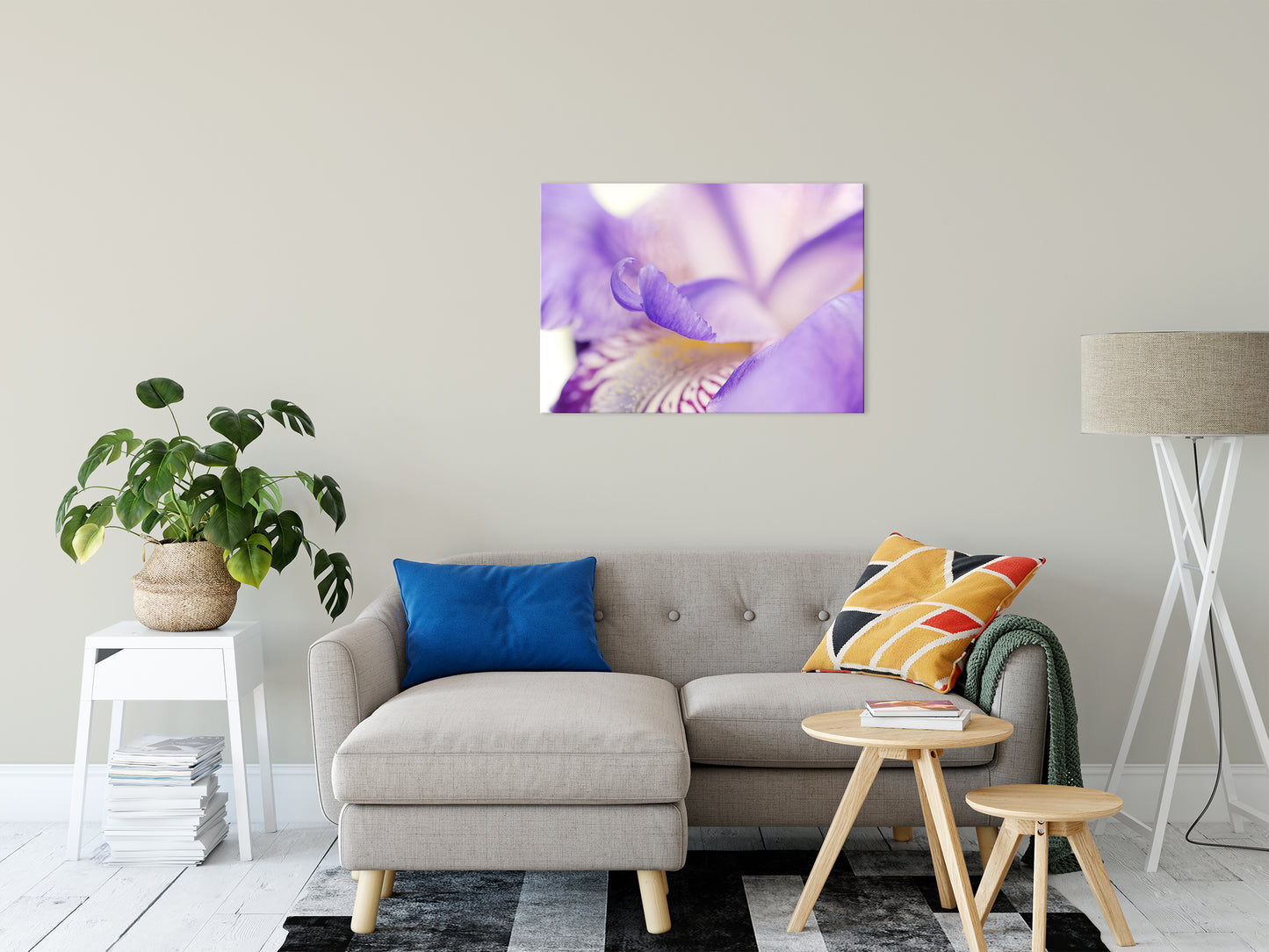 Soft Focus Iris Petals Nature / Floral Photo Fine Art Canvas Wall Art Prints 24" x 36" - PIPAFINEART