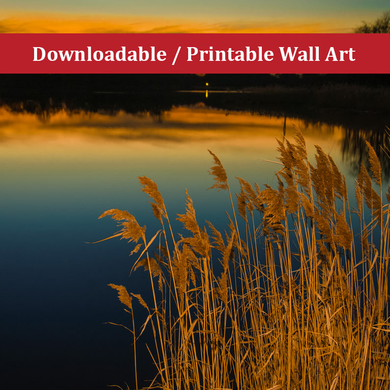 Sunset at Reedy Point Landscape Photo DIY Wall Decor Instant Download Print - Printable - PIPAFINEART