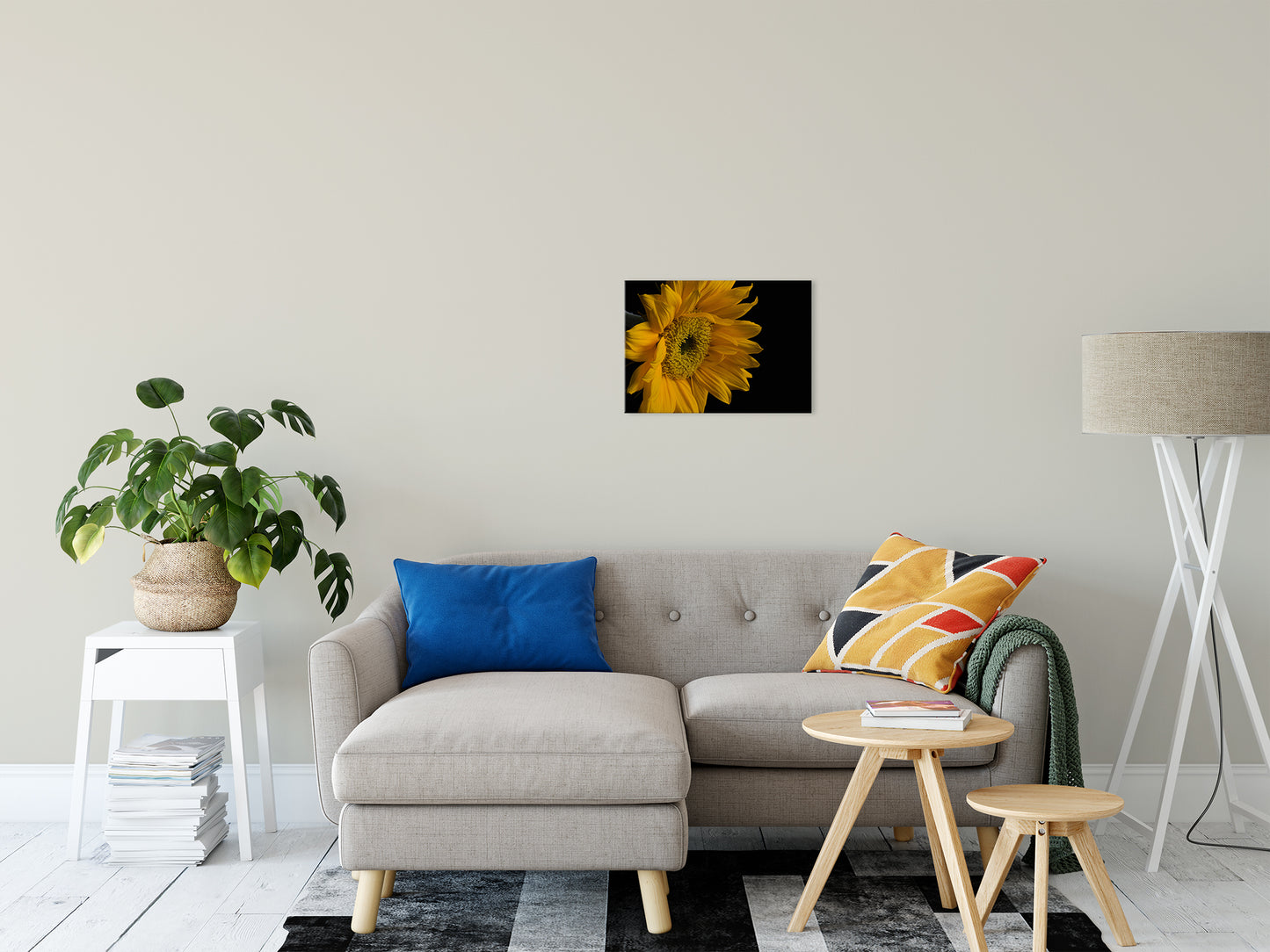 Sunflower from Left Nature / Floral Photo Fine Art Canvas Wall Art Prints 16" x 20" - PIPAFINEART