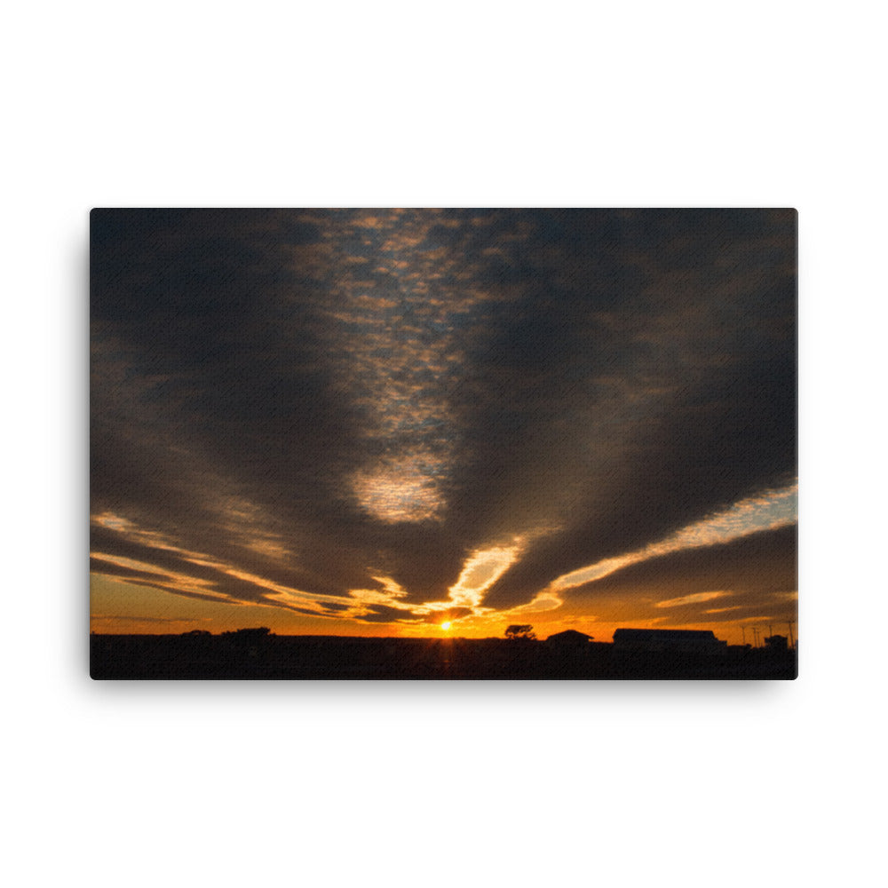 Sunset Indian River Inlet Coastal Landscape Canvas Wall Art Prints