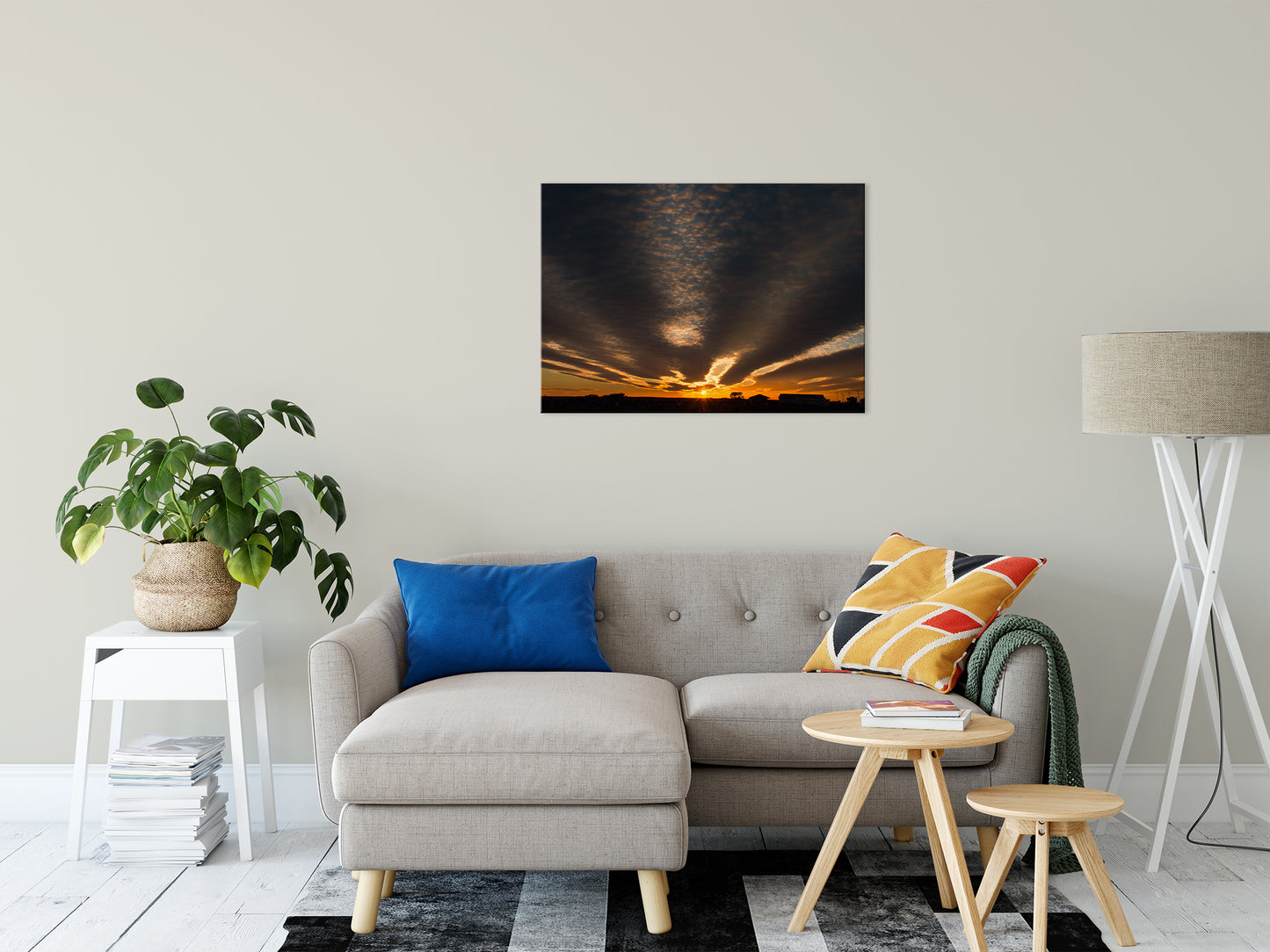 Sunset Indian River Inlet Coastal Landscape Photograph Fine Art Canvas Wall Art Prints 24" x 36" - PIPAFINEART