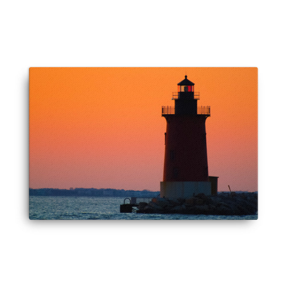 Sunset at Henlopen State Park 3 Coastal Landscape Canvas Wall Art Prints