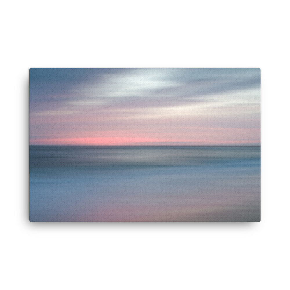 The Colors of Evening on the Beach Coastal Landscape Canvas Wall Art Prints