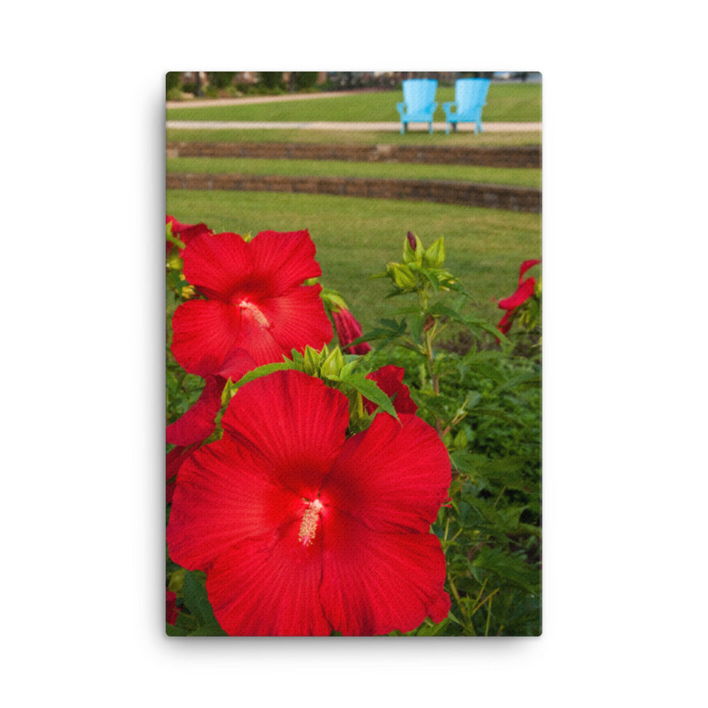 The Riverfront 2 Floral Botanical Nature Photo Canvas Wall Art Prints