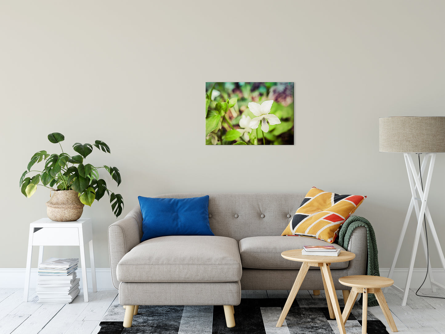 Tranquil China Violet Nature / Floral Photo Fine Art Canvas Wall Art Prints 20" x 30" - PIPAFINEART