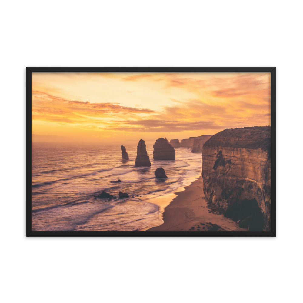 Twelve Apostles at Sunset Victoria, Australia with Daydream Effect Framed Wall Art Prints