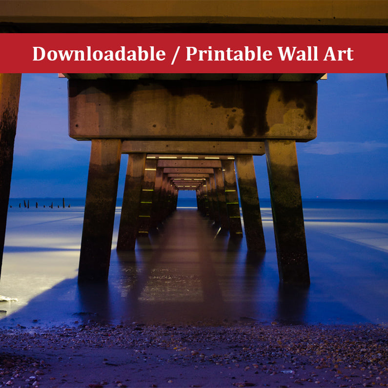 Under the Pier Landscape Photo DIY Wall Decor Instant Download Print - Printable - PIPAFINEART