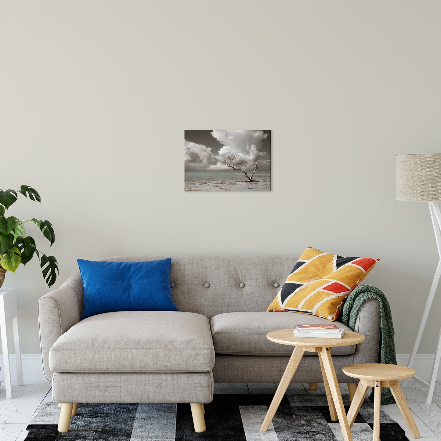 Wanderlust Aged and Colorized Coastal Landscape Photo Fine Art Canvas Prints 16" x 20" - PIPAFINEART
