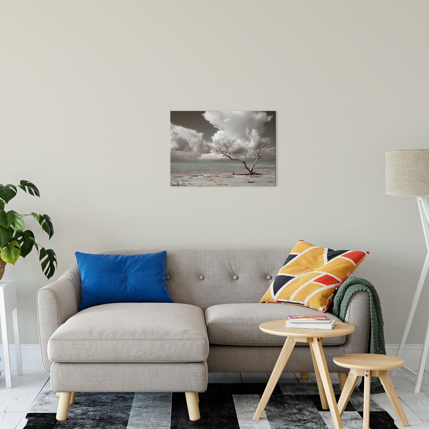 Wanderlust Aged and Colorized Coastal Landscape Photo Fine Art Canvas Prints 20" x 24" - PIPAFINEART
