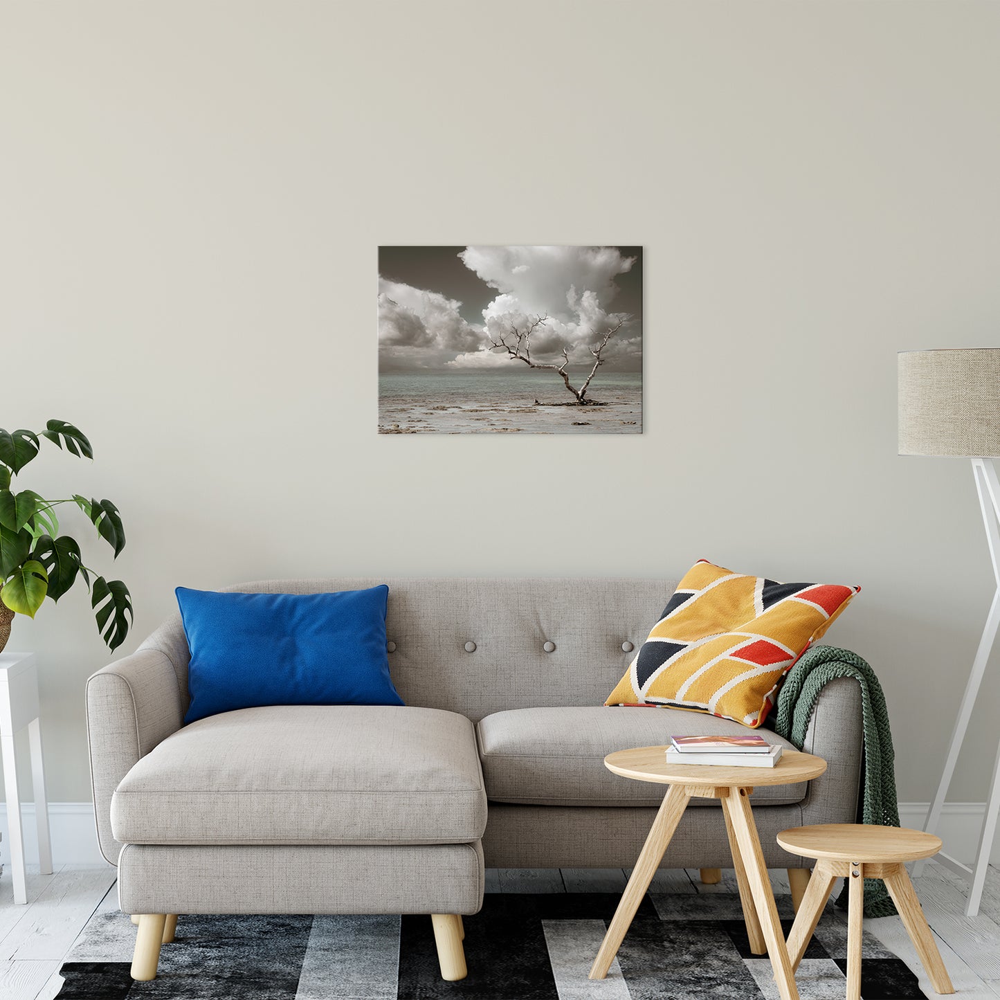 Wanderlust Aged and Colorized Coastal Landscape Photo Fine Art Canvas Prints 20" x 30" - PIPAFINEART