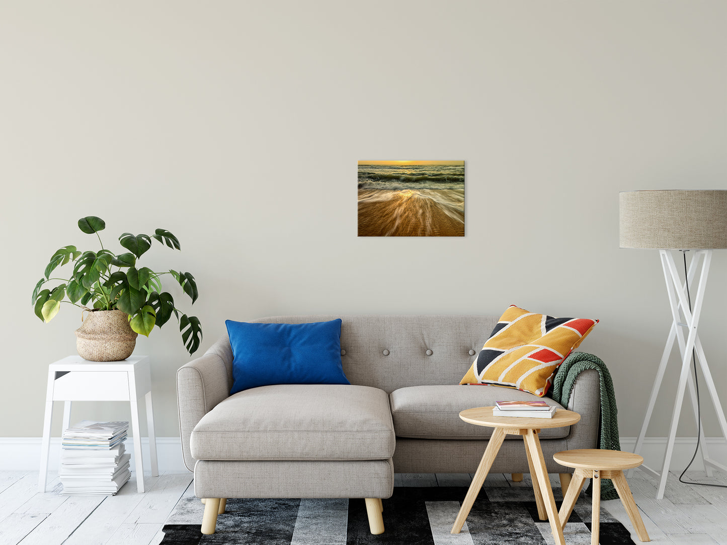 Washing Out to Sea Nature / Coastal Photo Fine Art Canvas Wall Art Prints 16" x 20" - PIPAFINEART
