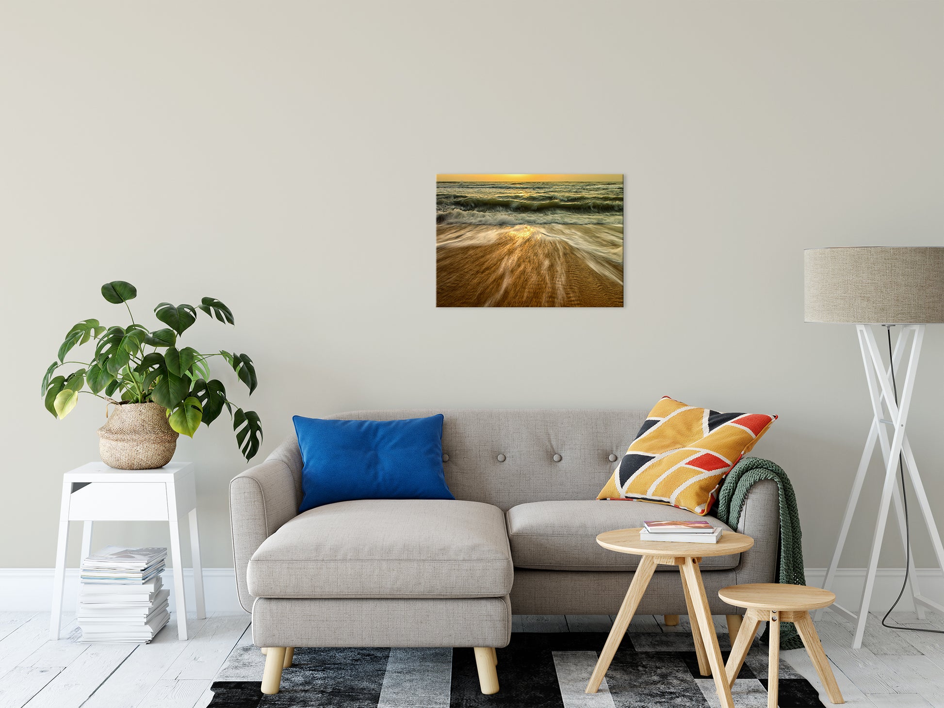 Washing Out to Sea Nature / Coastal Photo Fine Art Canvas Wall Art Prints 20" x 30" - PIPAFINEART
