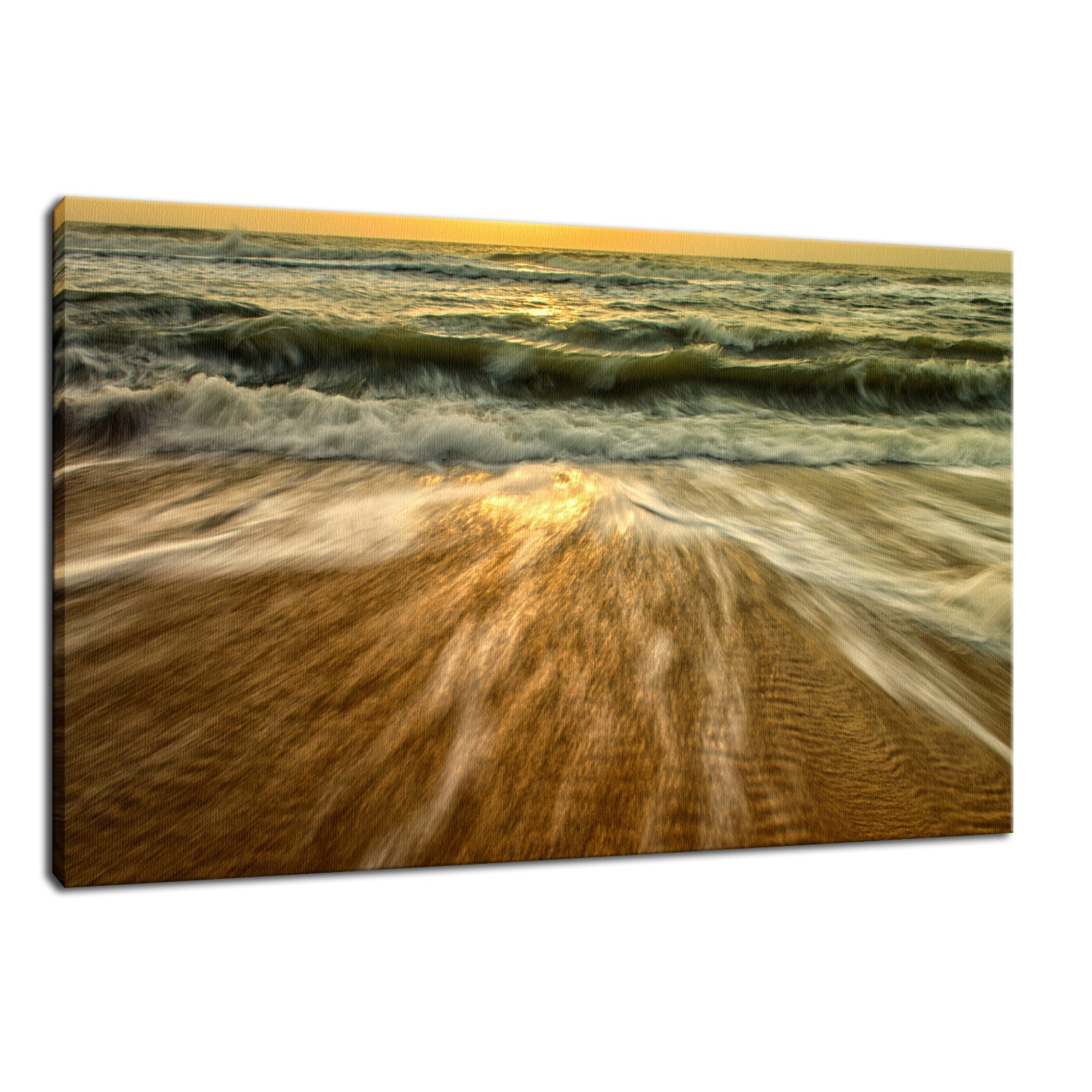 Washing Out to Sea Nature / Coastal Photo Fine Art Canvas Wall Art Prints  - PIPAFINEART