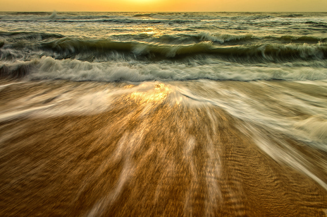 Washing Out to Sea Nature / Coastal Photo Fine Art Canvas Wall Art Prints  - PIPAFINEART