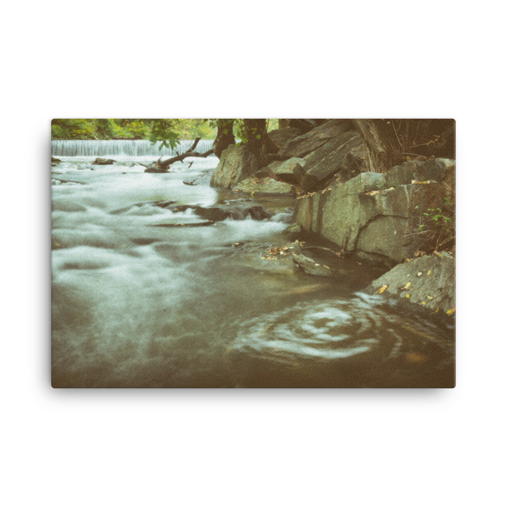 Water Swirl Rural Landscape Canvas Wall Art Prints