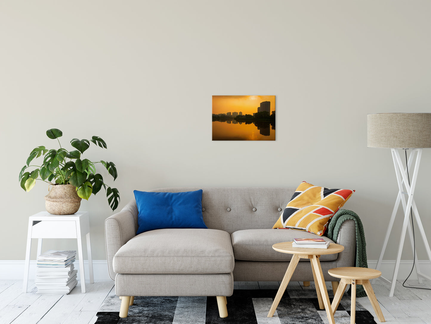 Wilmington at Sunrise Urban Landscape Fine Art Canvas Wall Art Prints 16" x 20" - PIPAFINEART