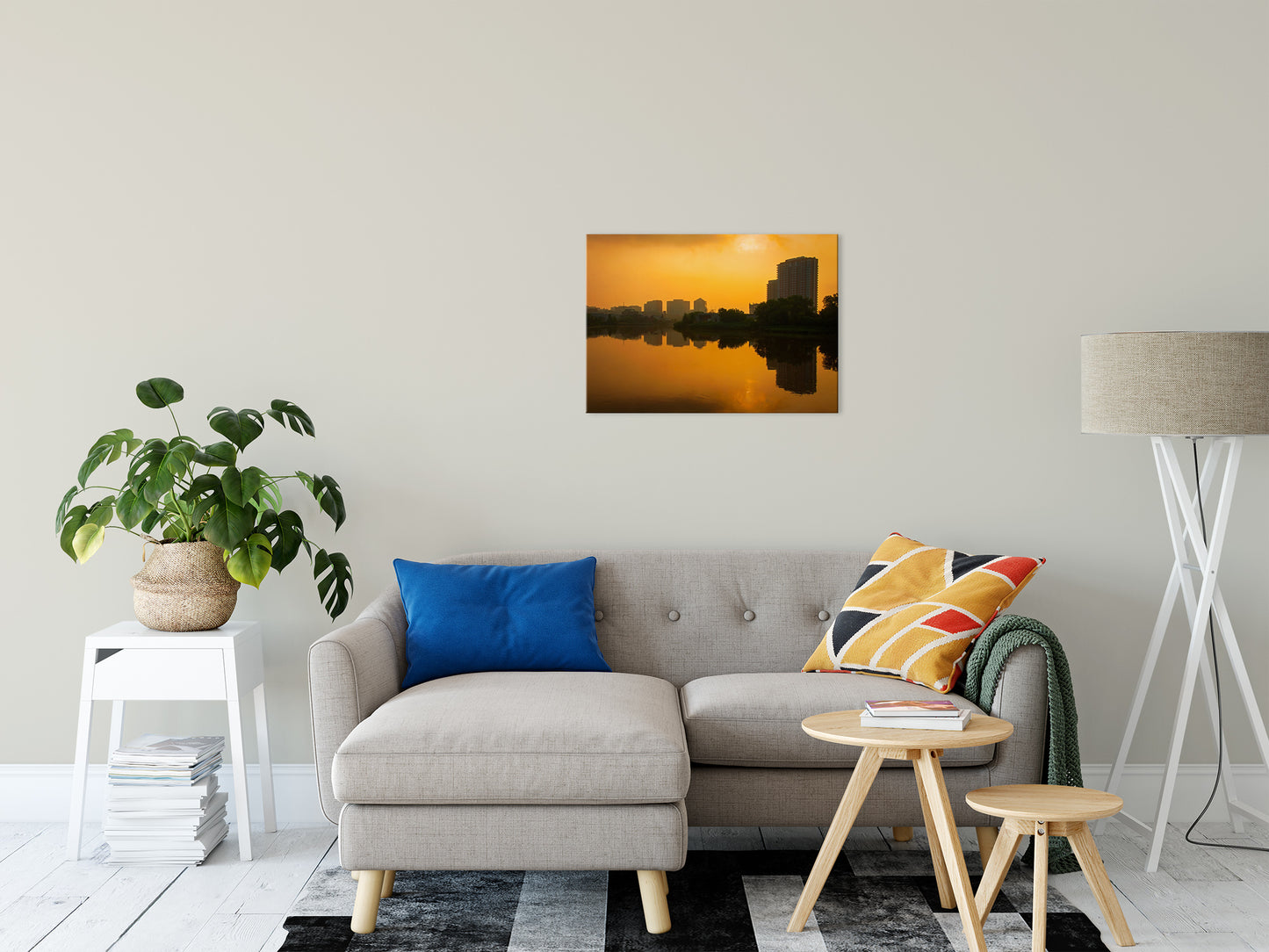 Wilmington at Sunrise Urban Landscape Fine Art Canvas Wall Art Prints 20" x 30" - PIPAFINEART
