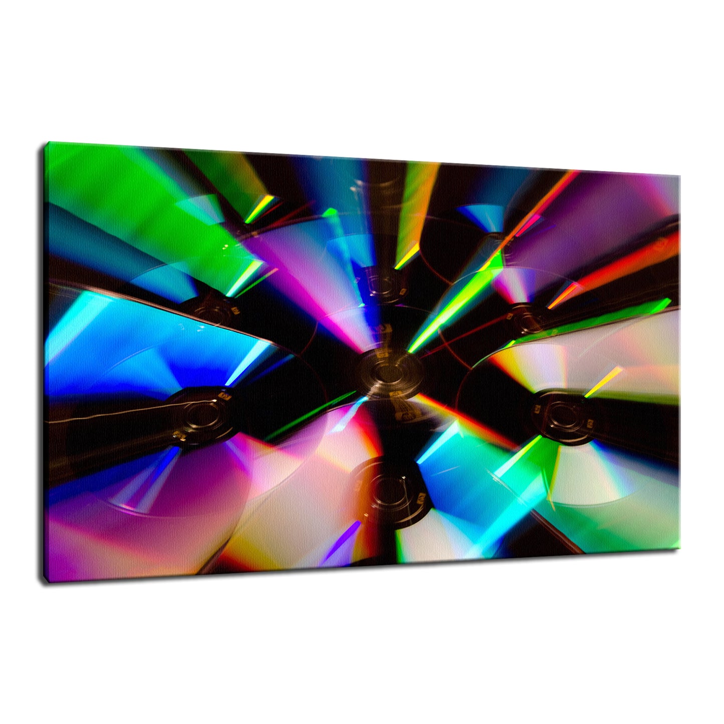 Zoomed CDs Abstract Photo Fine Art Canvas & Unframed Wall Art Prints  - PIPAFINEART