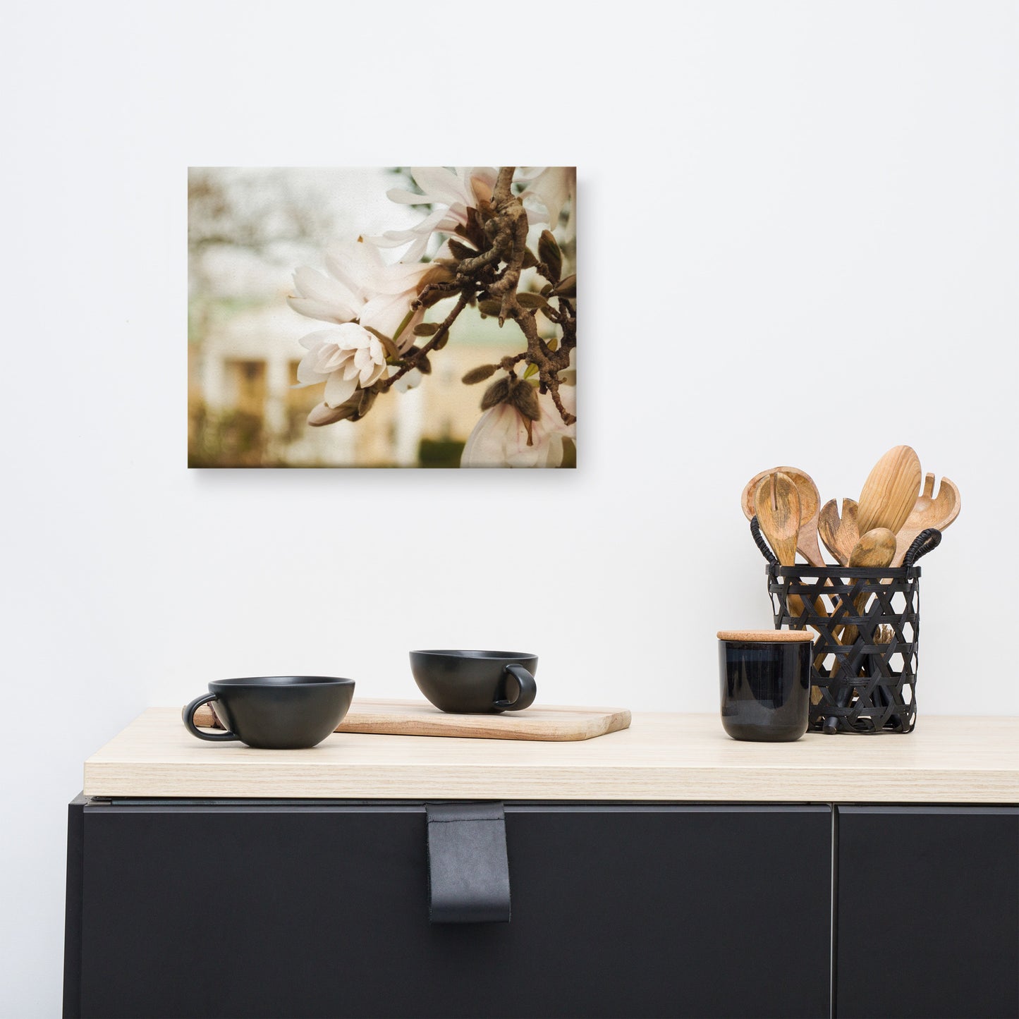 Bellevue Mansion Magnolia Blooms Floral Botanical Nature Photograph Canvas Wall Art Prints