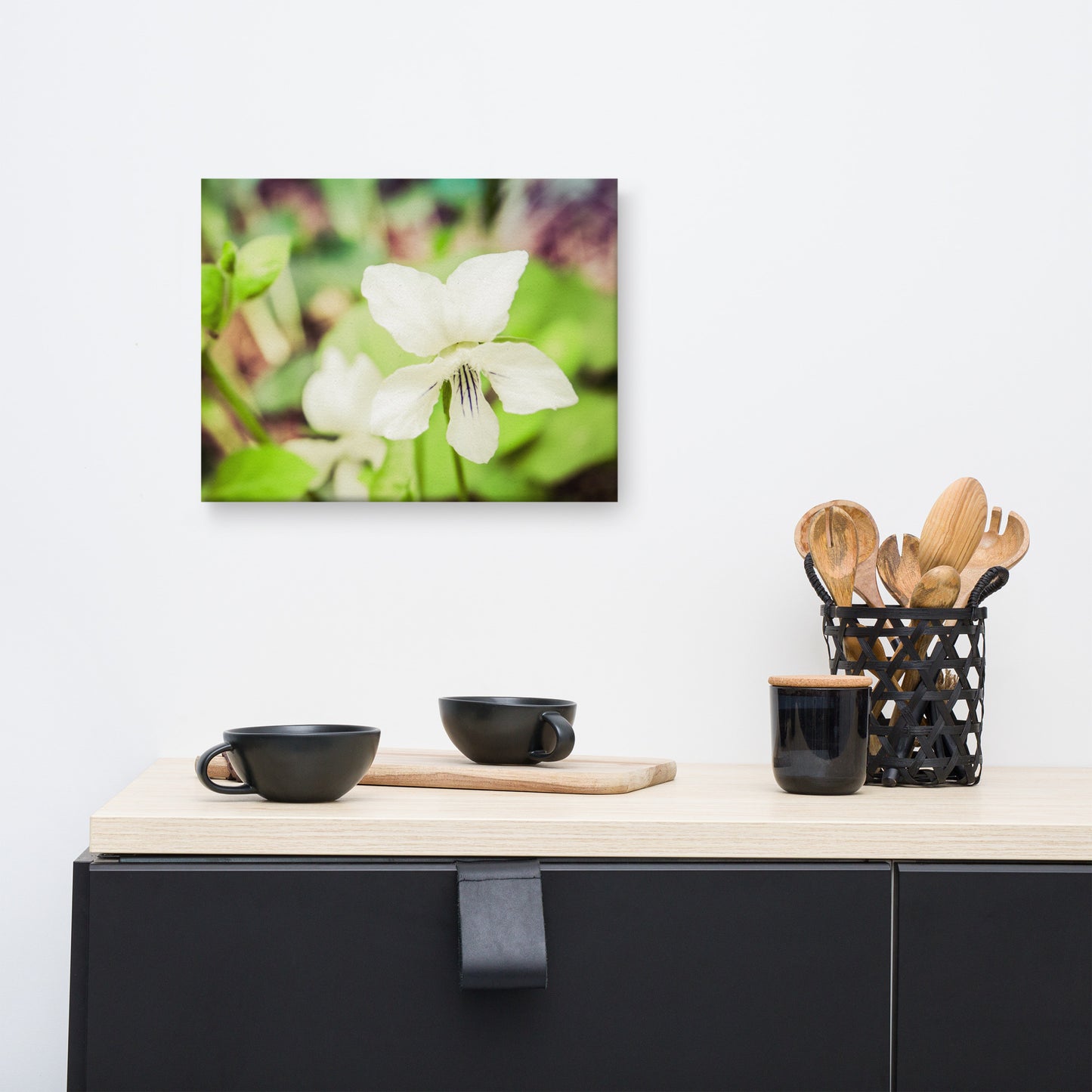 Tranquil China Violet Floral Botanical Nature Photo Canvas Wall Art Prints