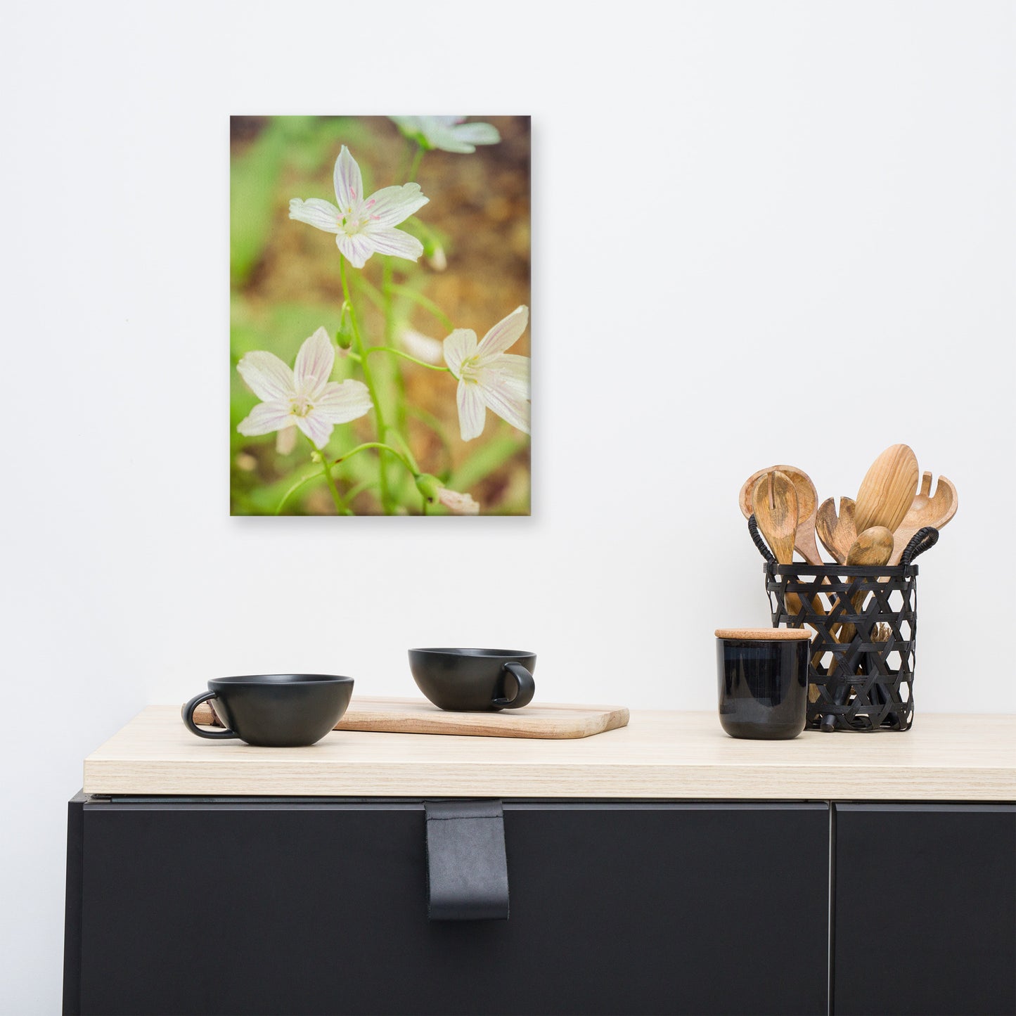 Tranquil Carolina Spring Beauty Floral Botanical Nature Photo Canvas Wall Art Prints