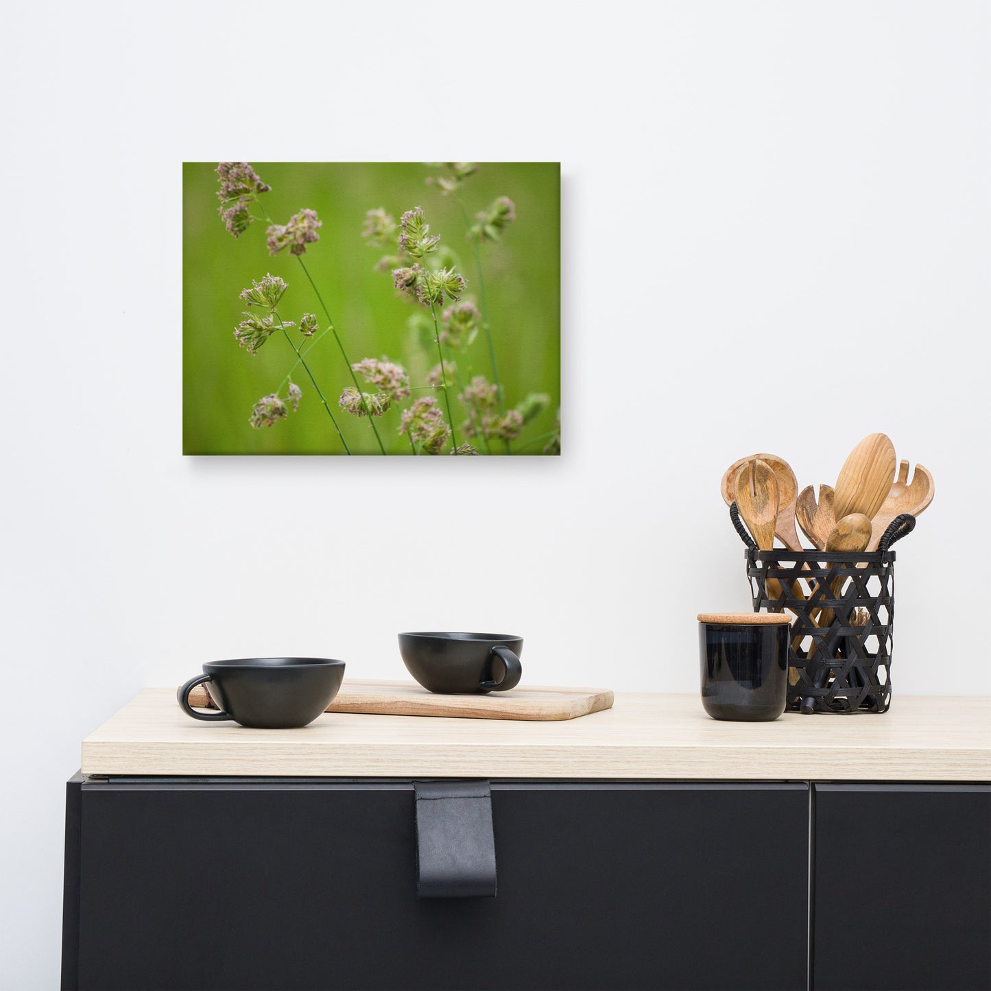 Softened Fields Floral Botanical Nature Photo Canvas Wall Art Prints