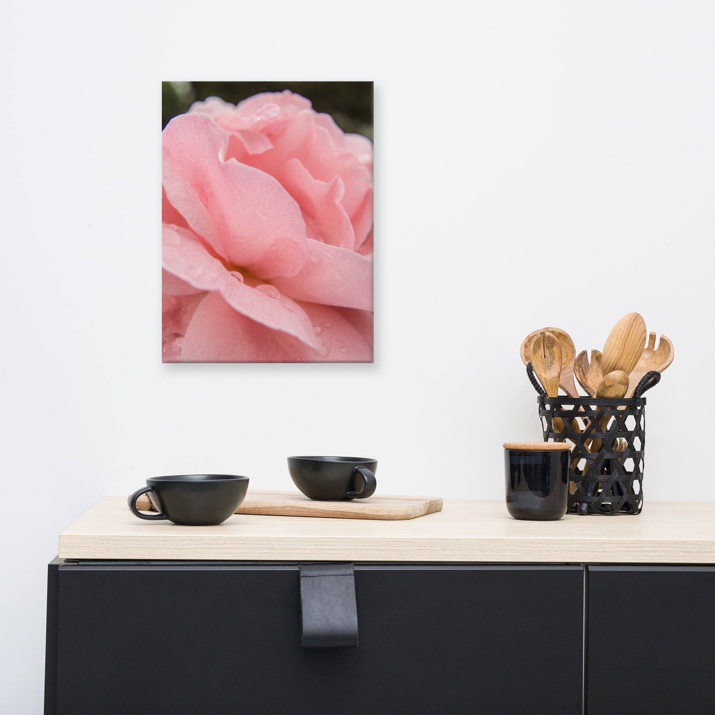 Pink Passion Rose Floral Botanical Nature Photo Canvas Wall Art Prints