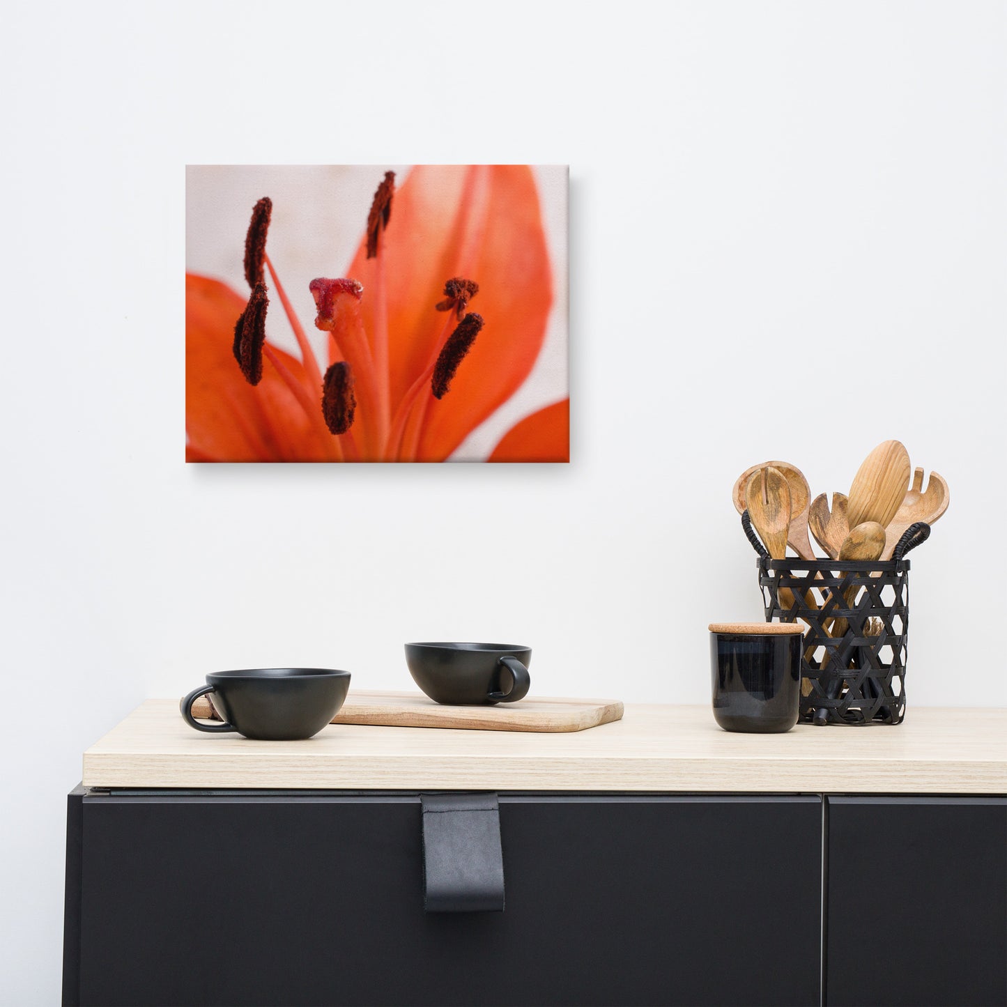 Lily Stigma Floral Botanical Nature Photo Canvas Wall Art Prints