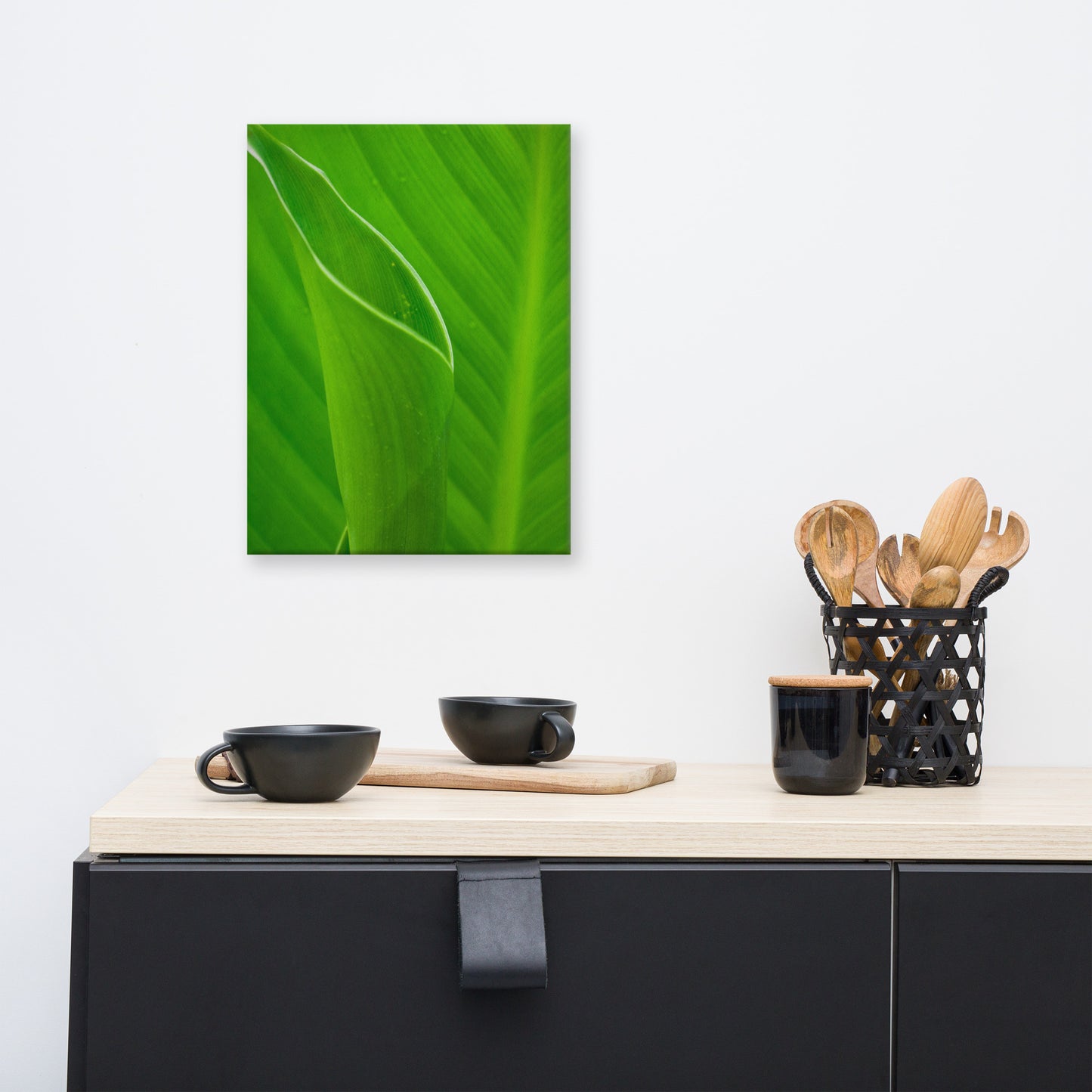 Leaves of Canna Lily Botanical Nature Canvas Wall Art Prints