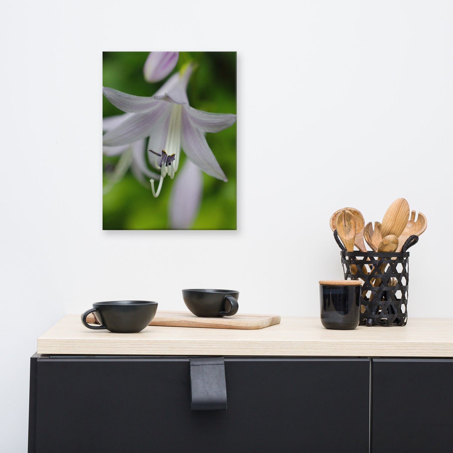 Hosta Bloom Floral Botanical Nature Photo Canvas Wall Art Prints
