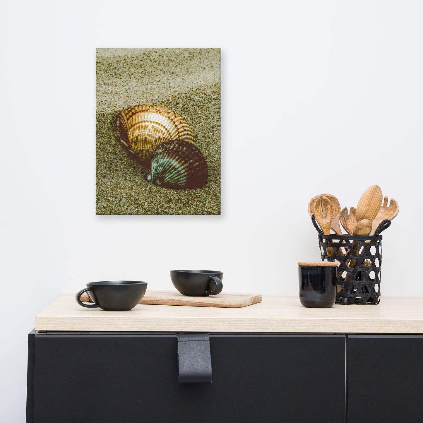 Dreamy Beach Seashells Coastal Nature Canvas Wall Art Prints