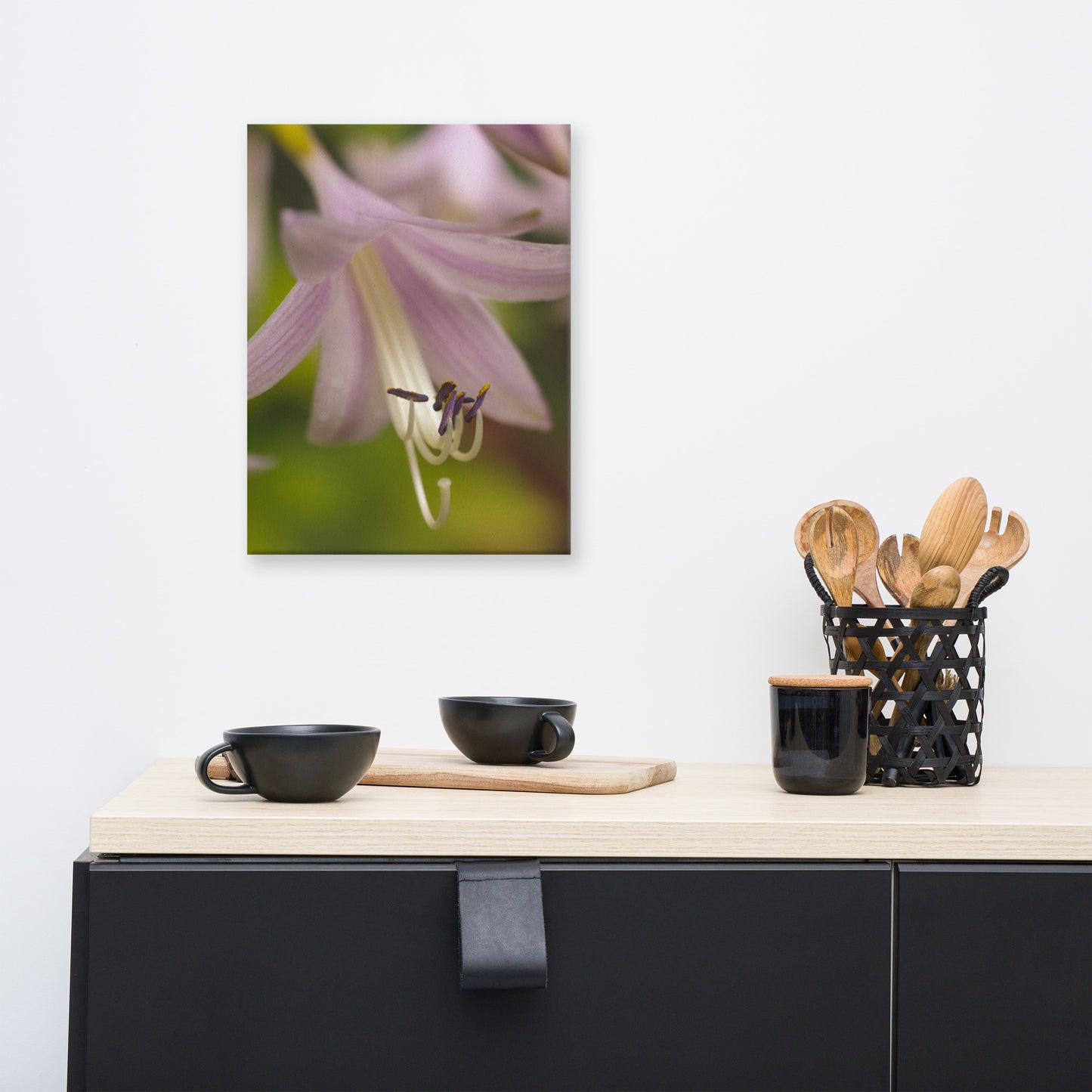 Close-up Hosta Bloom Floral Botanical Nature Photograph Canvas Wall Art Prints