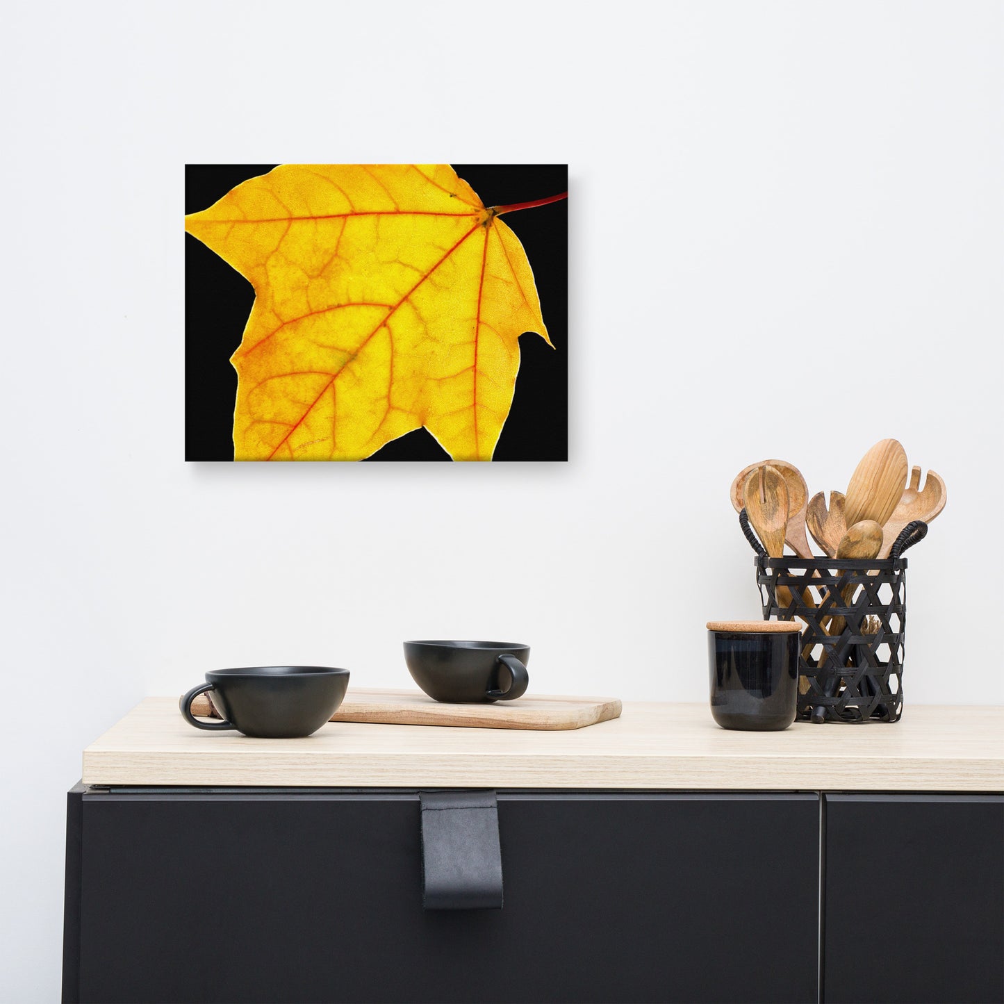 Brilliant Yellow Botanical Nature Canvas Wall Art Prints