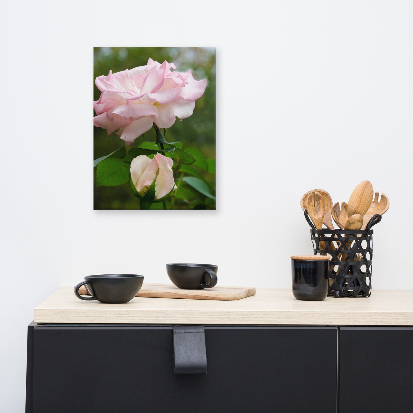 Floral Canvas Art: Admiration Rose Botanical / Floral / Flora / Flowers Nature Photograph Canvas Wall Art Print - Artwork