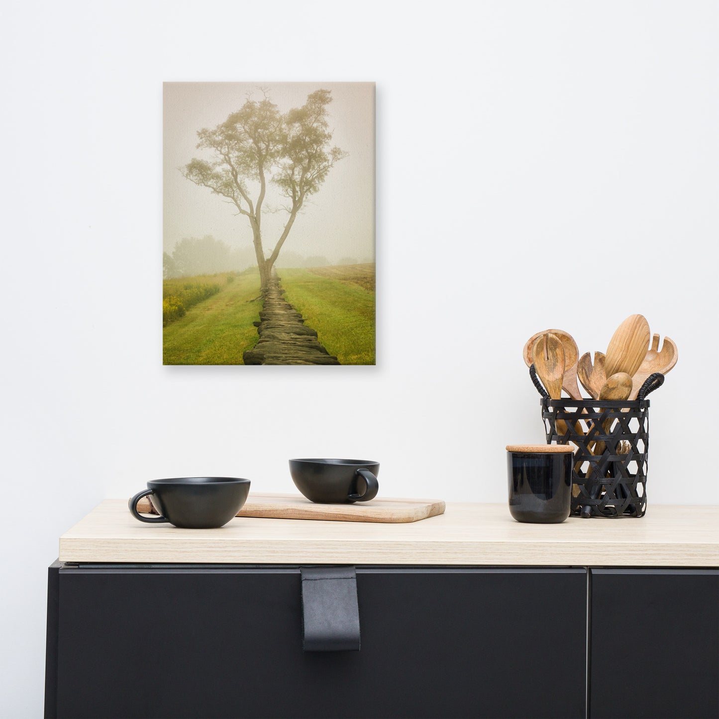 Calming Morning Rural Landscape Photo Canvas Wall Art Prints