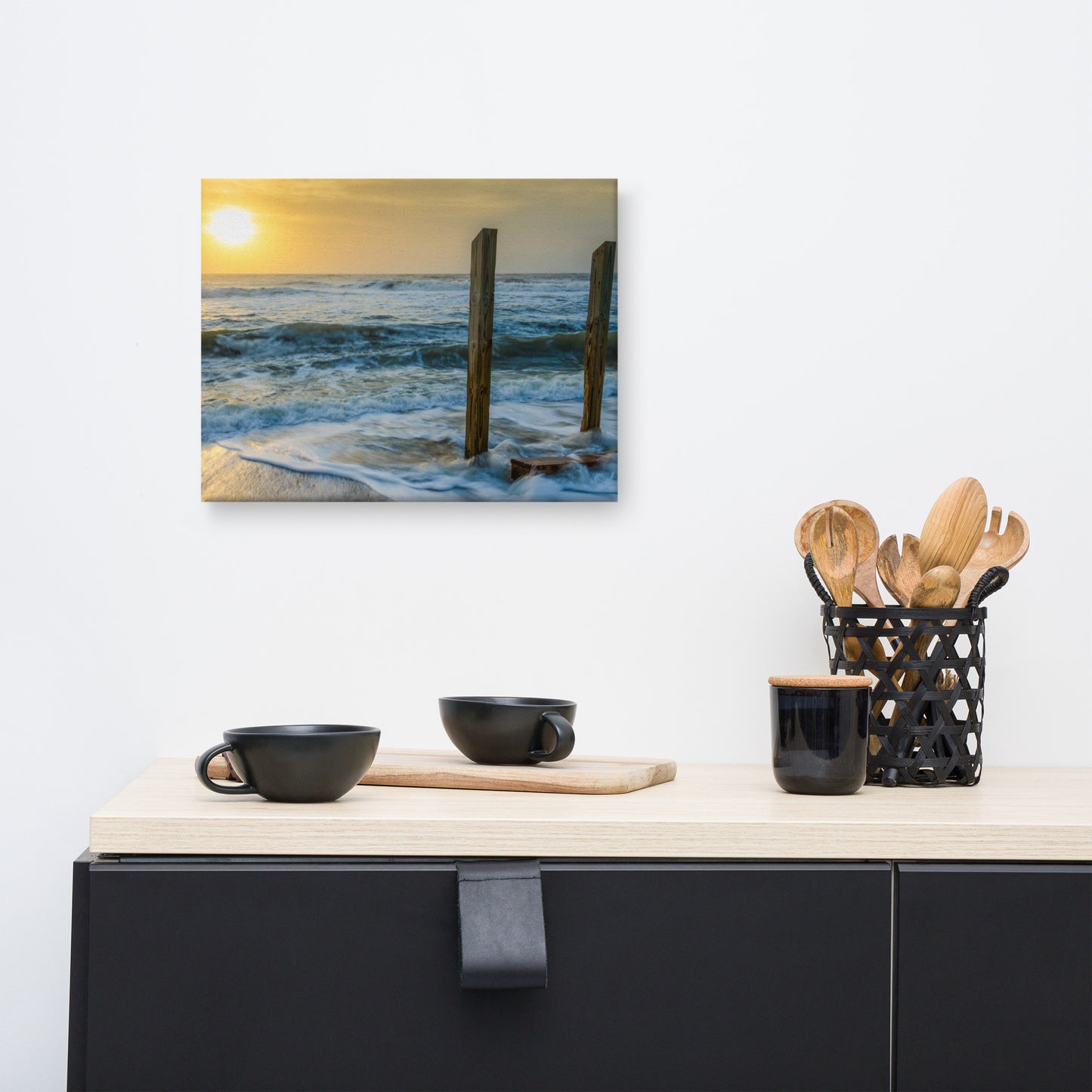 Kissed by the Sea Coastal Landscape Canvas Wall Art Prints