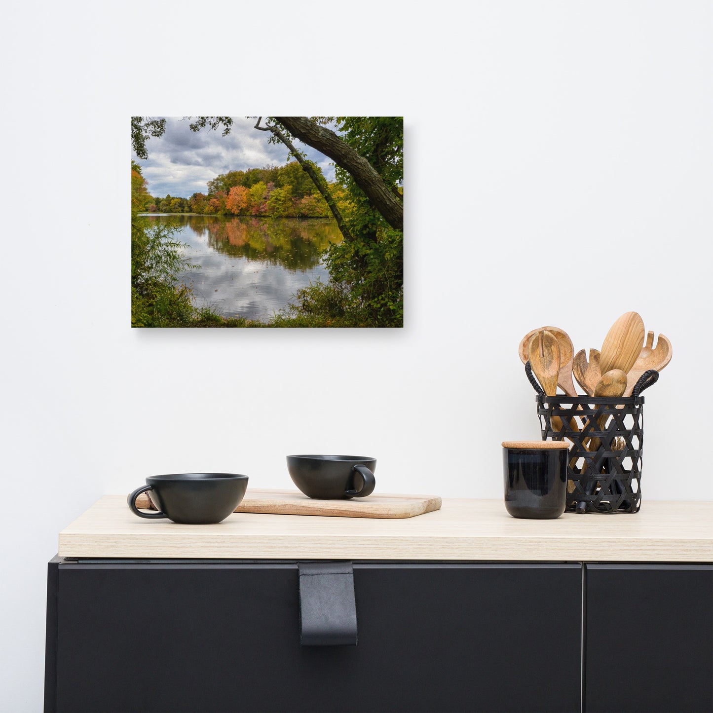 Lost in Autumn Color Rural Landscape Canvas Wall Art Prints