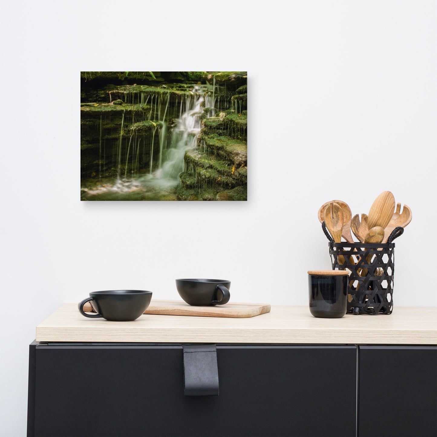 Pixley Waterfalls 1 Rural Landscape Canvas Wall Art Prints
