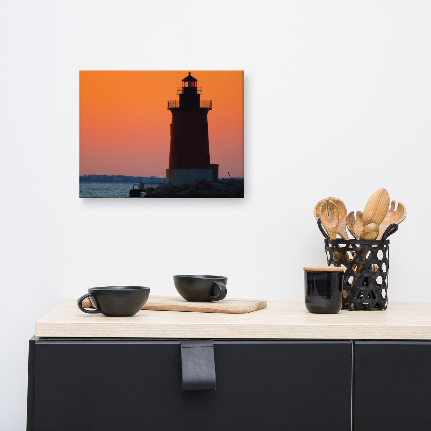 Sunset at Henlopen State Park 3 Coastal Landscape Canvas Wall Art Prints