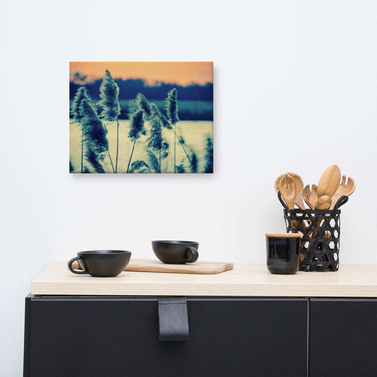 Sunset on the Marsh 2 Coastal Landscape Canvas Wall Art Prints