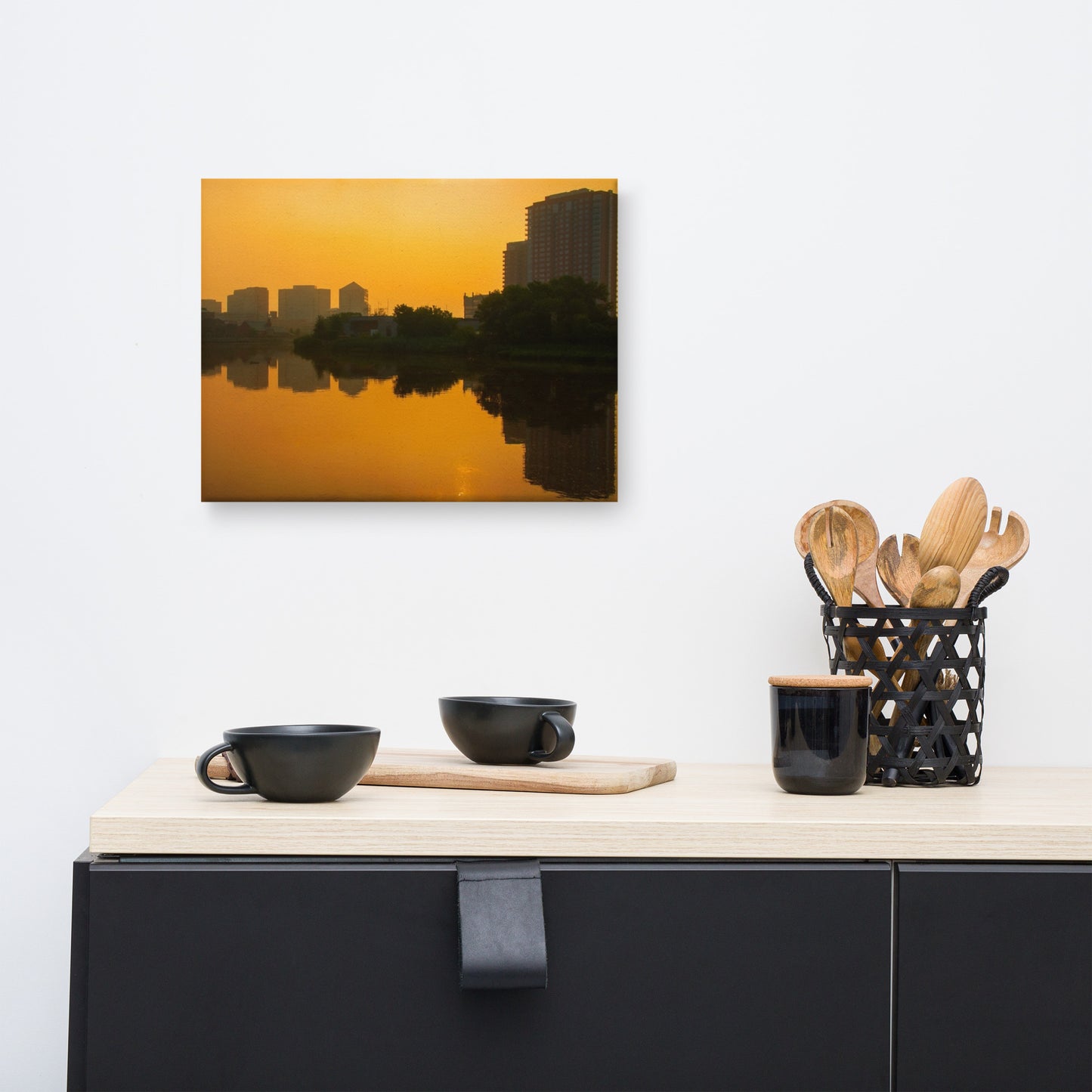 Wilmington at Sunrise Urban Landscape Canvas Wall Art Prints