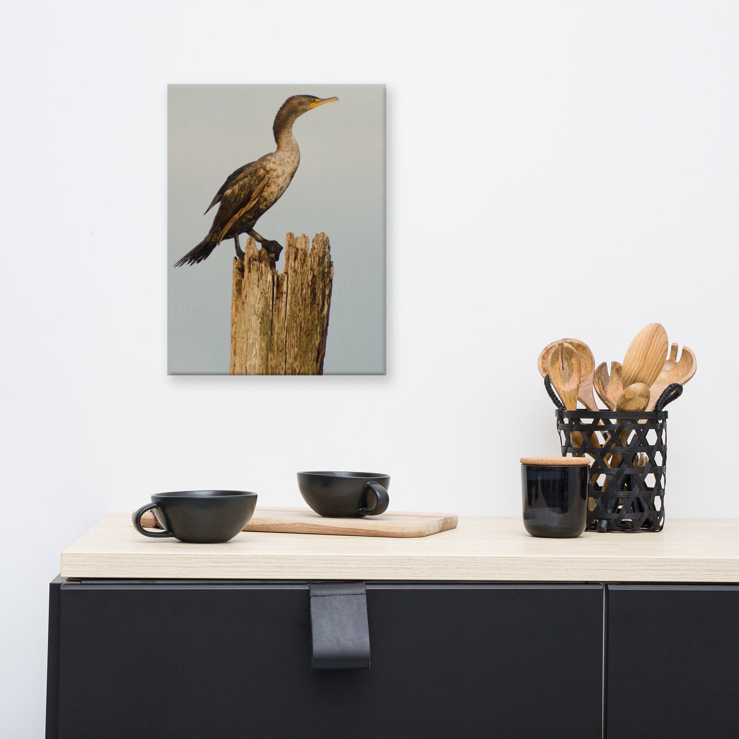 Double Crested Cormorant Animal / Wildlife Photograph Canvas Wall Art Prints
