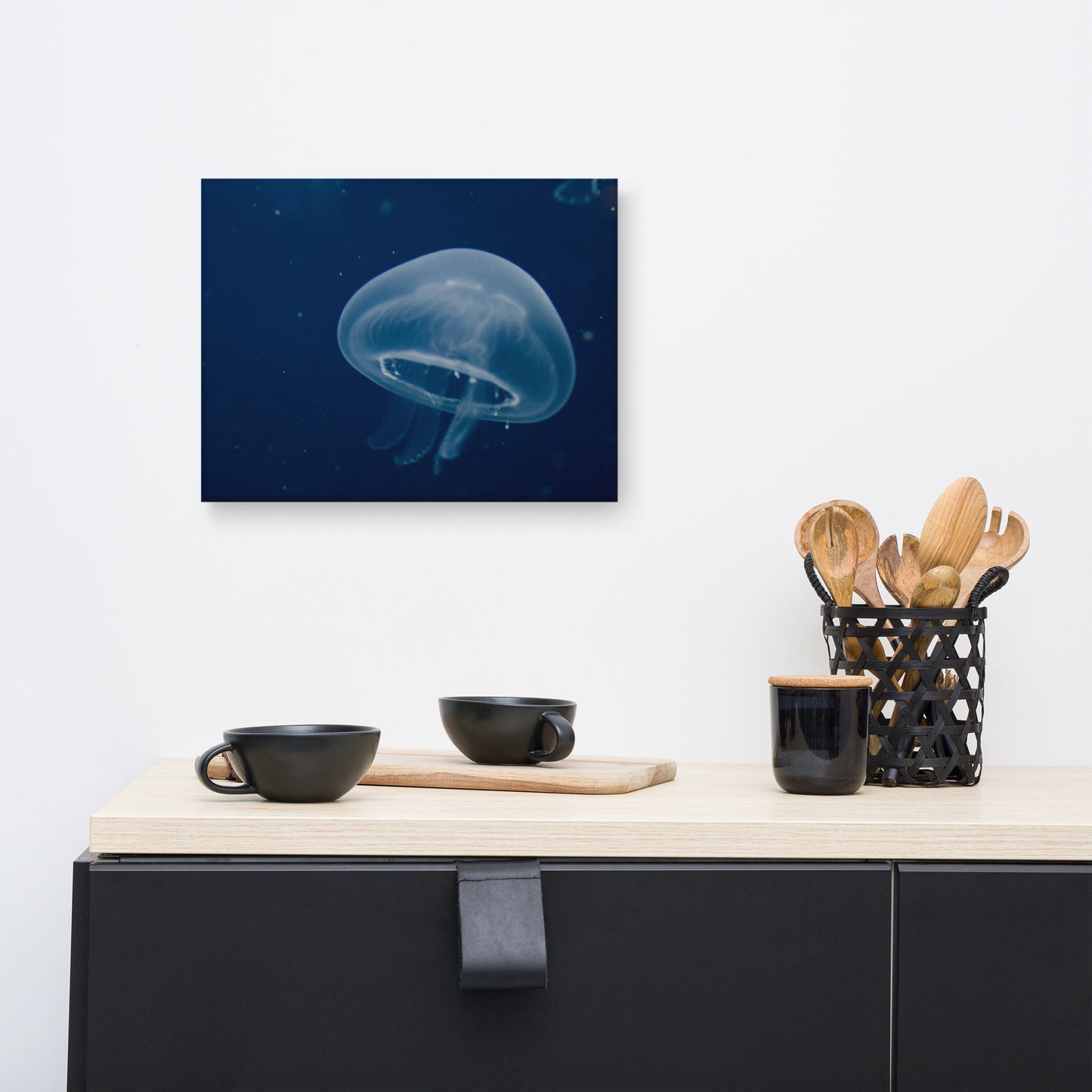 Small Blue Jelly Animal / Wildlife Photograph Canvas Wall Art Prints