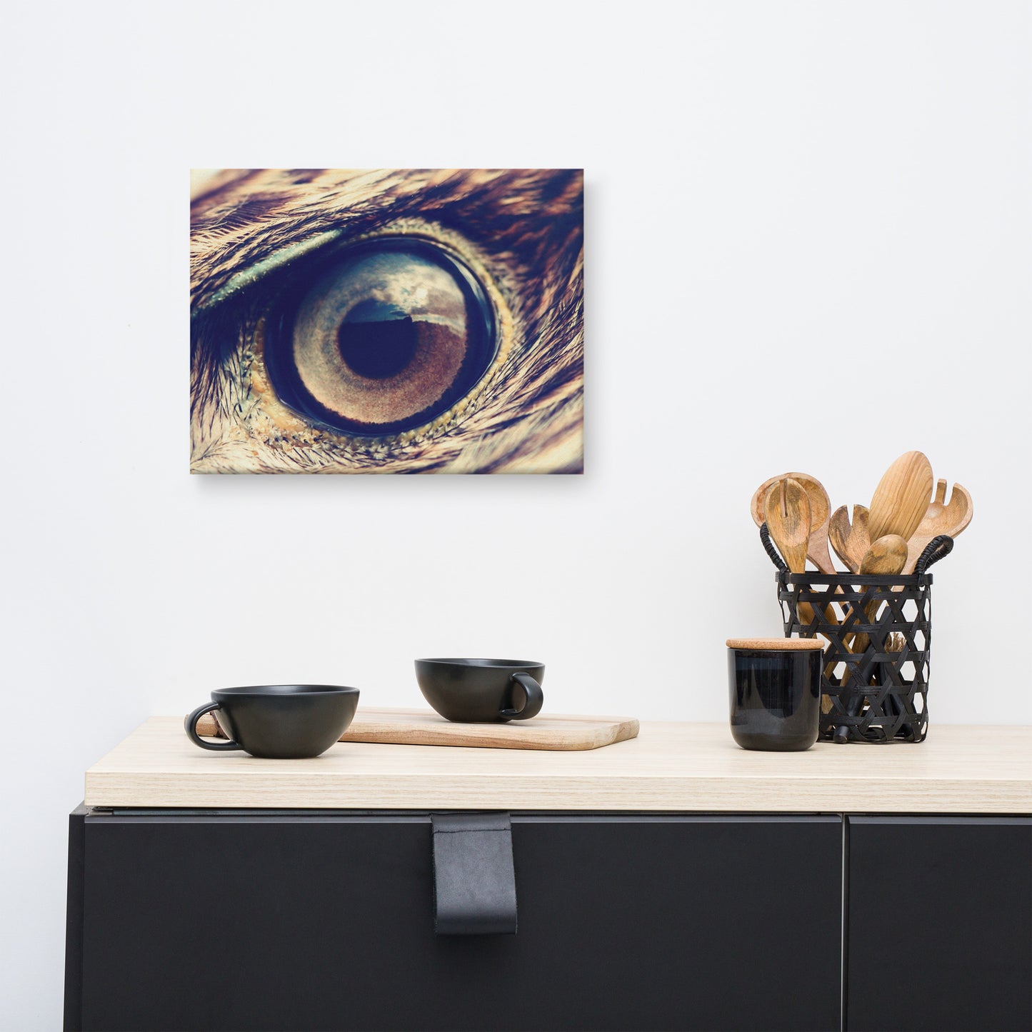 Close-up Eagle Eye Color Tone Animal Wildlife Photograph Canvas Wall Art Prints